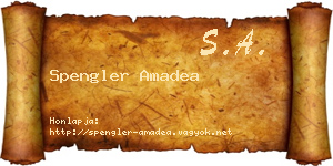 Spengler Amadea névjegykártya